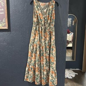 Beautiful orange floral dress